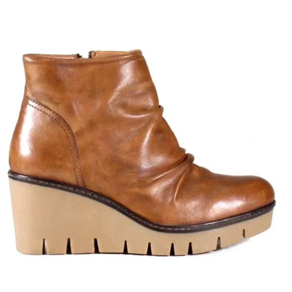 NIFT TEE by Diba True Leather Platforms New - Picture 3 of 10